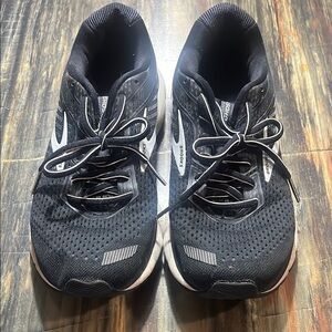 Brooks Black and White Athletic Shoes